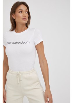 Calvin Klein Jeans t-shirt bawełniany (2-pack) J20J220161.9BYY ze sklepu ANSWEAR.com w kategorii Bluzki damskie - zdjęcie 139426983