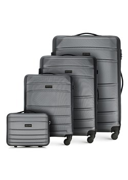Komplet walizek z ABS-u żłobionych - id: 56-3A-65K-01 - marki WITTCHEN - 139448094 Komplet walizek z ABS-u żłobionych ze sklepu WITTCHEN w kategorii Walizki - zdjęcie 139448094