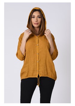 Lniana bluzka "Katie" w kolorze karmelowym ze sklepu Limango Polska w kategorii Bluzki damskie - zdjęcie 139483853