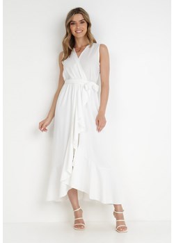 Biała Sukienka Dianopis ze sklepu Born2be Odzież w kategorii Sukienki - zdjęcie 139522870