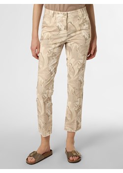 Cambio Spodnie Kobiety Bawełna beżowy wzorzysty ze sklepu vangraaf w kategorii Spodnie damskie - zdjęcie 139549732