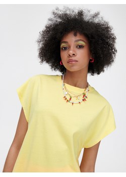 Cropp - Żółta koszulka oversize - Żółty ze sklepu Cropp w kategorii Bluzki damskie - zdjęcie 139557102