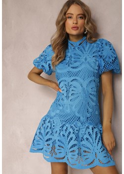 Niebieska Sukienka Amathinna ze sklepu Renee odzież w kategorii Sukienki - zdjęcie 139590080