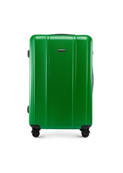 Duża walizka z polikarbonu z pionowymi tłoczeniami ze sklepu WITTCHEN w kategorii Walizki - zdjęcie 139598041