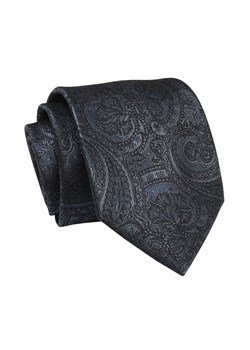Krawat Czarny, Wzór Orientalny, 7 cm, Elegancki, Klasyczny, Męski -ALTIES KRALTS0647 ze sklepu JegoSzafa.pl w kategorii Krawaty - zdjęcie 139676163