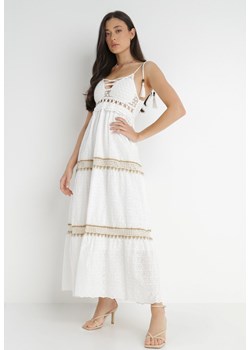Biała Sukienka Chrysis ze sklepu Born2be Odzież w kategorii Sukienki - zdjęcie 139676300