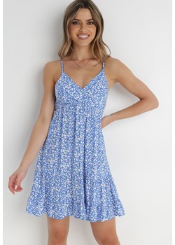 Niebieska Sukienka Phaedryllis ze sklepu Born2be Odzież w kategorii Sukienki - zdjęcie 139676341
