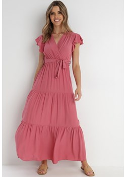 Ciemnoróżowa Sukienka Cephemus ze sklepu Born2be Odzież w kategorii Sukienki - zdjęcie 139679863