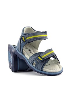 Sandałki dziecięce z zakrytą piętą - WOJTYŁKO 22316, niebieskie ze sklepu ulubioneobuwie w kategorii Sandały dziecięce - zdjęcie 139691983