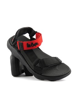 Sportowe sandały damskie na rzepy - Lee Cooper LCW-22-34-0954, czerwono-czarne ze sklepu ulubioneobuwie w kategorii Sandały damskie - zdjęcie 139755972