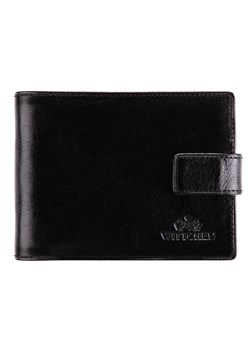 Męski portfel skórzany średni czarno-złoty ze sklepu WITTCHEN w kategorii Portfele męskie - zdjęcie 139791864