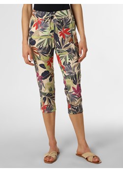TONI Spodnie z dodatkiem lnu Kobiety Bawełna beżowy wzorzysty ze sklepu vangraaf w kategorii Spodnie damskie - zdjęcie 139814380