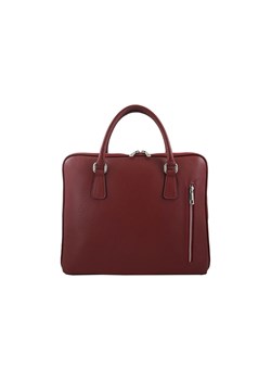 Skórzana torba na laptopa Casual - Czerwona ze sklepu Barberinis w kategorii Torby na laptopa - zdjęcie 139833962