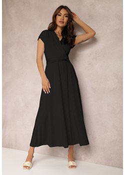 Czarna Sukienka Kopertowa Appephone ze sklepu Renee odzież w kategorii Sukienki - zdjęcie 139882024