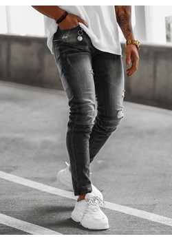 Spodnie jeansowe męskie czarne OZONEE NB/MP0051NZ ze sklepu ozonee.pl w kategorii Jeansy męskie - zdjęcie 139889452