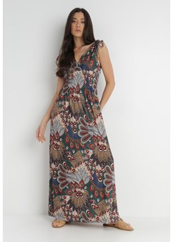 Ciemnozielona Sukienka Zarena ze sklepu Born2be Odzież w kategorii Sukienki - zdjęcie 140523580