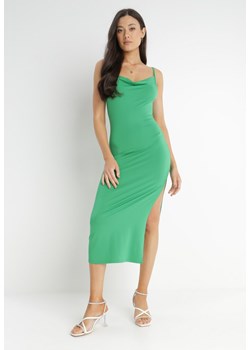 Zielona Sukienka Althilea ze sklepu Born2be Odzież w kategorii Sukienki - zdjęcie 140523600