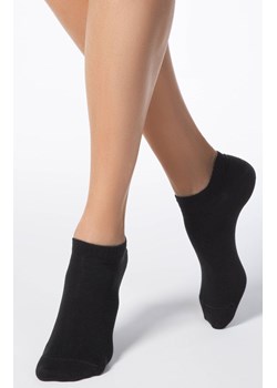 Czarne bawełniane krótkie skarpetki stopki Active, Kolor czarny, Rozmiar 36-37, Conte ze sklepu Intymna w kategorii Skarpetki damskie - zdjęcie 140670222