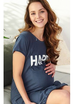 TCB.9504 Happy Mommy koszula dla kobiet w ciąży i do karmienia, Kolor ciemnoniebieski, Rozmiar S, Doctor Nap ze sklepu Intymna w kategorii Bielizna ciążowa - zdjęcie 140672562