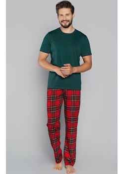 Narwik piżama męska kr.dł., Kolor zielony-kratka, Rozmiar M, Italian Fashion ze sklepu Intymna w kategorii Piżamy męskie - zdjęcie 140676101