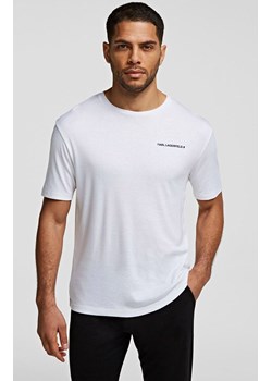 Karl Lagerfeld t-shirt Logo 215M2181 regular fit, Kolor biały, Rozmiar S, Karl Lagerfeld ze sklepu Intymna w kategorii T-shirty męskie - zdjęcie 140677871