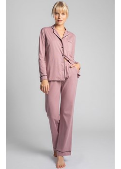 LA020 bawełniane spodnie od piżamy, Kolor wrzosowy-wzór, Rozmiar L, LaLupa ze sklepu Intymna w kategorii Piżamy damskie - zdjęcie 140678190