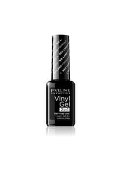 Eveline Vinyl Gel winylowy lakier do paznokci+top coat 2w1 211 12ml, Eveline ze sklepu Primodo w kategorii Lakiery hybrydowe - zdjęcie 140686581