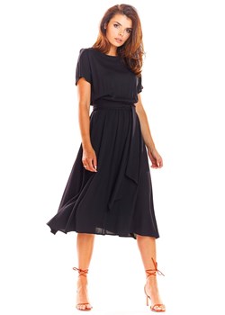 A296 Sukienka midi, Kolor czarny, Rozmiar S, Awama ze sklepu Primodo w kategorii Sukienki - zdjęcie 140689982