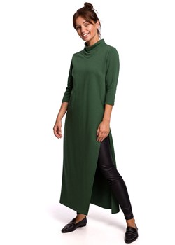 B163 Tunika z rozcięciem, Kolor zielony, Rozmiar S, BE ze sklepu Primodo w kategorii Sukienki - zdjęcie 140690974