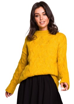 Sweter BK038, Kolor miodowy, Rozmiar S/M, BE Knit ze sklepu Primodo w kategorii Swetry damskie - zdjęcie 140691460