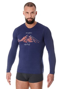 LS14140A/A17 koszulka męska termoaktywna dł., Kolor ciemnoniebieski, Rozmiar L, Brubeck ze sklepu Primodo w kategorii T-shirty męskie - zdjęcie 140691820