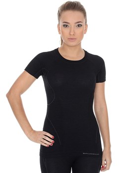 Koszulka damska ACTVE WOOL SS11700, Kolor czarny, Rozmiar S, Brubeck ze sklepu Primodo w kategorii Bluzki damskie - zdjęcie 140691844