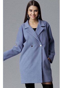 Płaszcz M625, Kolor niebieski, Rozmiar S/M, Figl ze sklepu Primodo w kategorii Płaszcze damskie - zdjęcie 140693451