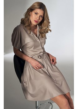 Sukienka M739, Kolor beżowy, Rozmiar L, Figl ze sklepu Primodo w kategorii Sukienki - zdjęcie 140694213