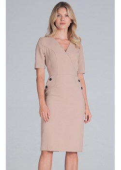 M851 sukienka, Kolor beżowy, Rozmiar L, Figl ze sklepu Primodo w kategorii Sukienki - zdjęcie 140694704