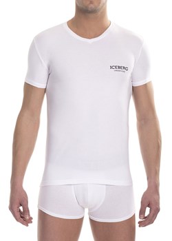 T-shirt ICE1UTS02 V-neck, Kolor biały, Rozmiar L, ICEBERG ze sklepu Primodo w kategorii Podkoszulki męskie - zdjęcie 140696351