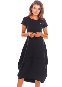 Sukienka długa dresowa w kolorze czarnym M213, Kolor czarny, Rozmiar S/M, Infinite You ze sklepu Primodo w kategorii Sukienki - zdjęcie 140696632