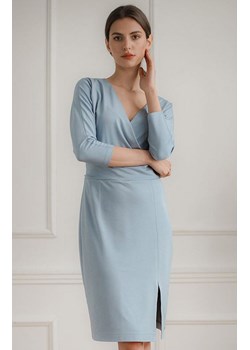 Niebieska sukienka midi damska L086, Kolor niebieski, Rozmiar L, Lenitif ze sklepu Primodo w kategorii Sukienki - zdjęcie 140699812