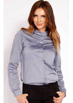 Koszula L027, Kolor stalowy, Rozmiar S, Lou-Lou ze sklepu Primodo w kategorii Koszule damskie - zdjęcie 140700044