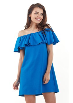 Sukienka L065, Kolor niebieski, Rozmiar S/M, Lou-Lou ze sklepu Primodo w kategorii Sukienki - zdjęcie 140700080