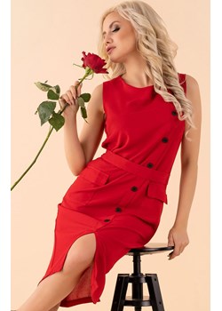 Eqalisa Wine Red D55 sukienka, Kolor czerwony, Rozmiar S, Merribel ze sklepu Primodo w kategorii Sukienki - zdjęcie 140701572