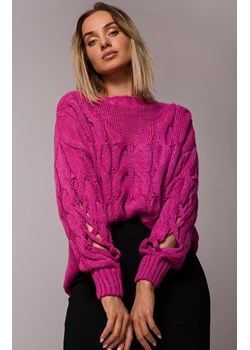Sweter M539, Kolor fuksja, Rozmiar L/XL, MOE ze sklepu Primodo w kategorii Swetry damskie - zdjęcie 140704044