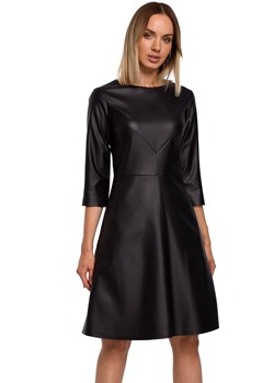 Sukienka z ekoskóry M541, Kolor czarny, Rozmiar S, MOE ze sklepu Primodo w kategorii Sukienki - zdjęcie 140704061