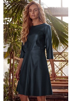Sukienka z ekoskóry M541, Kolor zielony, Rozmiar S, MOE ze sklepu Primodo w kategorii Sukienki - zdjęcie 140704064