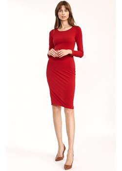 Dopasowana sukienka S192, Kolor czerwony, Rozmiar 34, Nife ze sklepu Primodo w kategorii Sukienki - zdjęcie 140706150