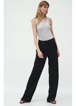 SD58 spodnie z zakładkami palazzo, Kolor czarny, Rozmiar 36, Nife ze sklepu Primodo w kategorii Spodnie damskie - zdjęcie 140706273