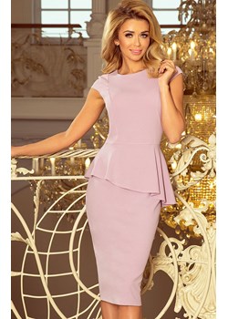 192-2 Elegancka sukienka, Kolor liliowy, Rozmiar S, Numoco ze sklepu Primodo w kategorii Sukienki - zdjęcie 140706632