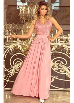 215-3 LEA długa suknia, Kolor pudrowy, Rozmiar M, Numoco ze sklepu Primodo w kategorii Sukienki - zdjęcie 140706780