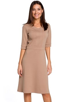 Sukienka S153, Kolor beżowy, Rozmiar S, Stylove ze sklepu Primodo w kategorii Sukienki - zdjęcie 140708211