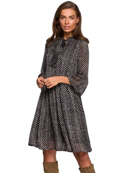 Sukienka szyfonowa S237/1, Kolor czarno-srebrny, Rozmiar S, Stylove ze sklepu Primodo w kategorii Sukienki - zdjęcie 140708622